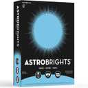 Neenah Astrobrights 30% Recycled Bright Color Paper, 8 1/2in x 11in, 24 Lb, FSC Certified, Lunar Blue, Ream Of 500 Sheets, 21528