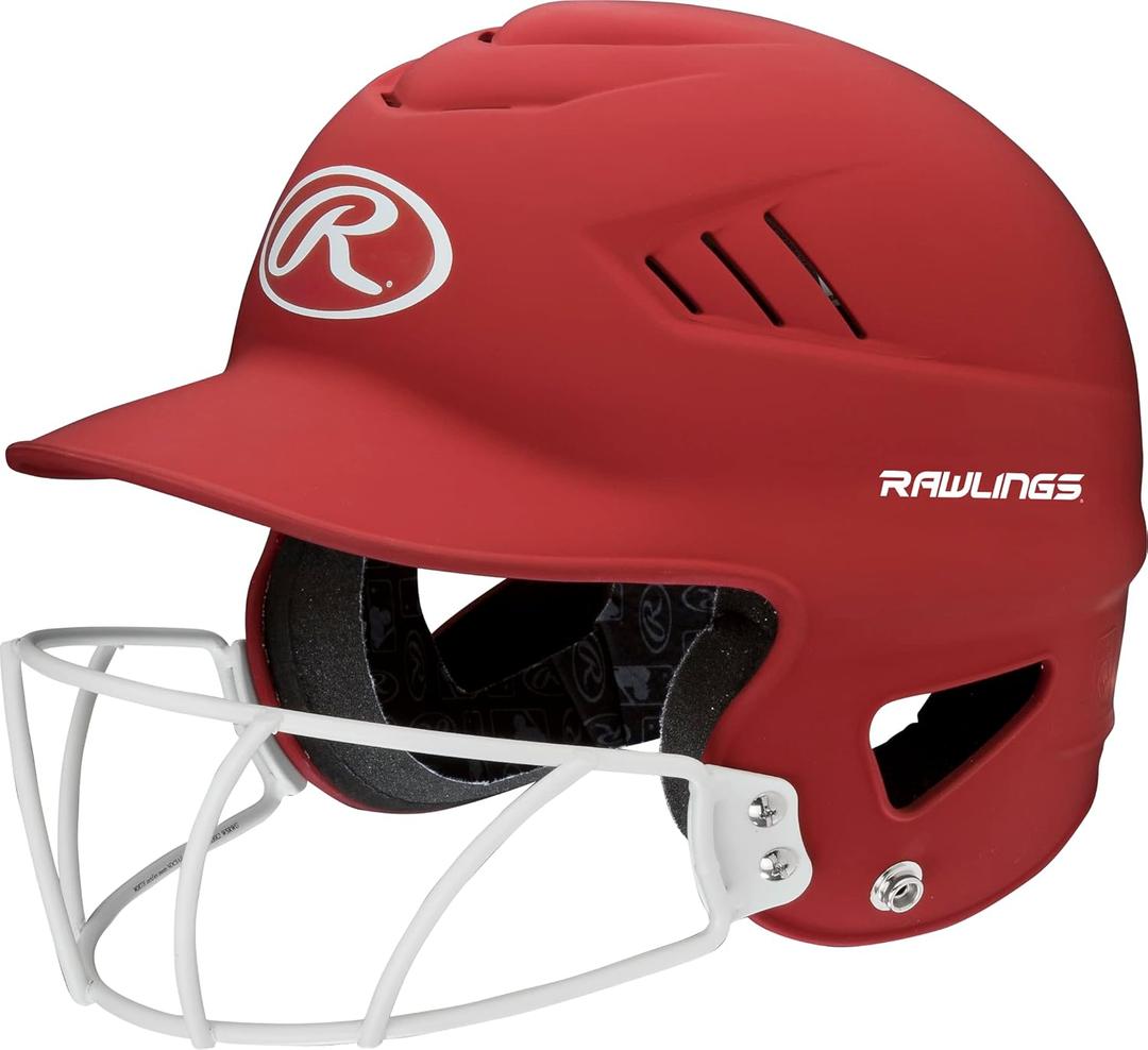 Rawlings | COOLFLO Batting Helmet with Facemask | Fastpitch Softball | One Size fits Most (6 1/ 2 - 7 1/ 2)