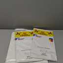 Exquisite Party Solids 4-Pack White Plastic Table Cloth - 84-Inch Round Disposable Tablecloth for Parties - Round Tablecloth - Disposable Table Cloths for Parties - Plastic Cover for Picnics