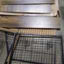 Dog Crate Furniture with Cushion, Wooden Kennel Table with Double Doors, Indoor Dog House, Large Size, 38.5" L, Rustic Brown