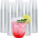 Vplus 12 oz Compostable Clear Plastic Cold Cups, 100 Pack Biodegradable Disposable Cups, BPA & PFAS Free, Plant-Based Plastic Cups for Juice, Wine, Parties, Weddings, and Everyday Use