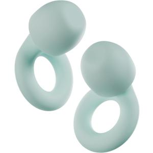 Loop Quiet 2 Ear Plugs - Ultra-Comfy Reusable Noise-Reducing Earplugs for Sleep, Deep Focus, Travel, Sensitivity | Flexible Hearing Protection | Customizable Fit | 24dB (SNR) Noise Reduction (Mint)