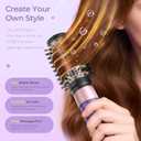 7 in 1 Blow Dryer Brush Set  Hot Air Styler for Fast Drying, Curling, Straightening & Volumizing  Ionic Hair Dryer Brush with 1200W Power  No Heat Damage for All Hair Types  Lilac