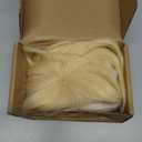 Flufymooz 100% Human Hair Clip In Bangs,360Real Human Hair Toppers for Women Natural Fringe Extensions with Invisible Clips-White Blonde