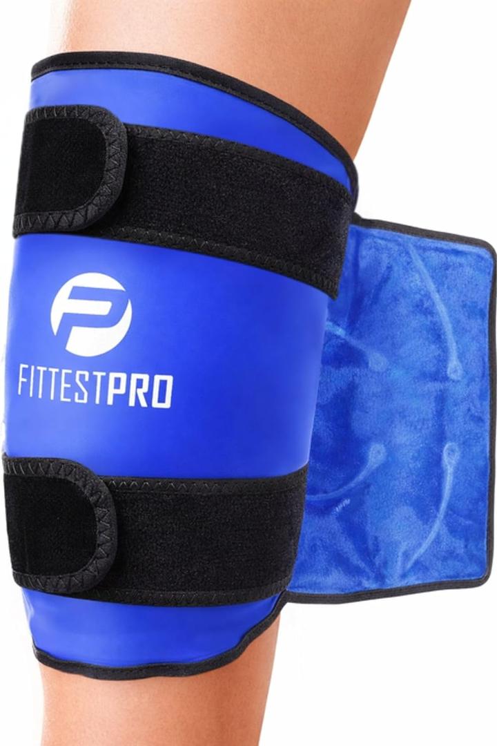 Fittest Pro Knee Ice Pack Wrap for Pain Relief, Reusable Hot and Cold Therapy Wrap for Swelling, Recovery, and Therapy for Arthritis, Meniscus Tear and ACL