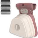Pooper Scooper for Dog, Large Medium Small Poop Scoop with 30pcs Bag Attachment, Portable Dogs Waste Hands Free Outdoor Travel Walk Handheld Pickup (Blush Pink)