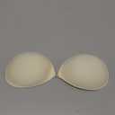 Wingslove Adhesive Bra Reusable Strapless Self Silicone Push-up Invisible Sticky Bras for Backless Dress (Ivory, B)