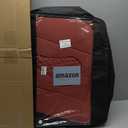 Coverado Seat Covers, Car Seat Covers Full Set, Red Car Seat Cover, Car Seat Covers Front Seats Back Seat Covers, Waterproof Car Seat Cushion, Leather Seat Protector Universal Fit Most Cars