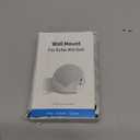 HomeMount Metal Wall Mount for Google Nest Mini & Echo 4th Gen - Speaker Wall Mount Holder with Cable Management to Hide Messy Wires Space-Saving Accessories(Black)