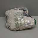 Beige Blackout Curtains for Living Room Silver Foil Metallic Printed Panels for Bedroom, Room Darkening Thermal Insulated Elegant Interior Decoration Privacy Window Drapes, Grommet Top, 52"x63"