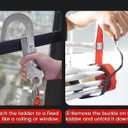 Fire Escape Ladder, 13 Ft 2 Story Collapsible Lightweight Ladder with 2 Heavy Hooks & Wide Feet, Reusable Anti-Slip Emergency Ladder for Windows & Balconies