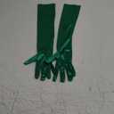 Long Green Gloves Costume Women Long Dark Green Satin Elbow Length Gloves 21" for Opera, Halloween Costume, Witch Cosplay, 1920s Gatsby Party, Roaring 20s Accessories, Dance & Formal Dress up