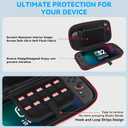 2 x DJ&RPPQ for Nintendo Switch 2 Carry case 2025, Switch 2 Case with 20 Game Cartridges, Protective Hard Shell Portable Case Pouch for 2025 Nintendo Switch 2 Console & Accessories - Black