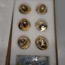 Goo-Ki Champagne Crystal Cabinet Handls-Zinc Alloy Base with Acrylic Drawer Knobs,6 Pack (Knob with 1.7'' Dia)
