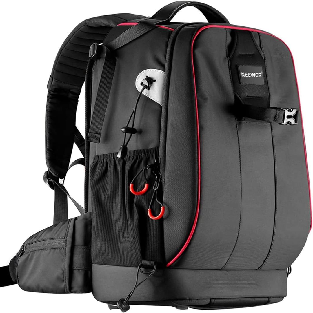 Neewer Pro Camera Case Waterproof Shockproof Adjustable Padded Camera Backpack Bag with Anti Theft Lock for DSLR, Compatible with DJI Phantom 1 2 3 Drone Tripods Flash Lens Accessories (black)