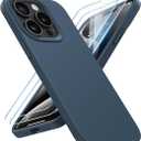 for iPhone 15 Pro Case Liquid Silicone Slim Shockproof Protective Cover 6.1 Inch Anti-Scratch Drop Protection,Deep Navy