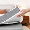 HOMRELEXA Firm Cooling Mattress Topper Queen Size 3 Inch, Cooling Gel & Bamboo Charcoal Memory Foam Mattress Topper for Back Pain Relief, Dual-Layer Foam Bed Pad with Removable Cover
