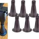 Home's Place 6PCS Reinforced Bed Frame Feet to Replace Wheels. Prevent Sliding, Protect Floor. Plastic Bed Frame Feet Replacement