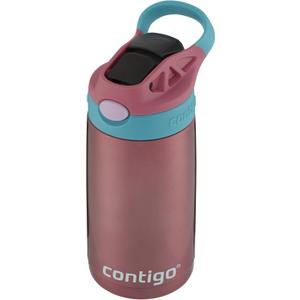 Contigo Kids Straw Stainless Steel Water Bottle with AUTOSPOUT Lid 13oz Punch
