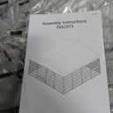 Yafylly 10106 FT Large Outdoor Dog Kennel for Large Dogs - Heavy Duty Dog Kennel Outdoor with Roof, Covered Dog Kennels with Feeding Door and Double Lock (115.4"L x 112.2"W x 74.2"H)