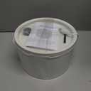 MISFANS Ceramic Cat Water Fountain - 2.1L/71oz - All-Ceramic Body & Pure Copper Water Spout - Non-Toxic - Automatic Pet Drinking Fountain Indoor with Ultra-Quiet Pump, and 3Pcs Filter & Sponge (White)