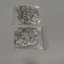 Logosophia 50 PCS Premium Keychain Making Kit - 25 Keychain Clips & 25 Key Rings, Metal Swivel Lobster Claw Clasps, for Jewelry Clasps&Name tag