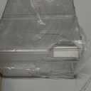 Prsildan Acrylic Drawer Makeup Organizer with 6 Drawers (Not for Baby Bottle), Set of 2 Office Desk Organizers Accessories, Clear Stackable Storage Drawers for Vanity, Craft (Largest Drawer 4" Tall)