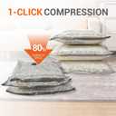 15 Pack Travel Vacuum Storage Bags, 4500Pa Wireless Electric Pump | Compression bags, space saver for backpack & suitcase; ideal gift for travel lovers for business and outdoor trips
