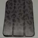 Compatible with iPad mini 7 Case(A17 Pro) 2024/mini 6 Case 8.3 Inch 2021,Pencil Holder Soft Back Auto Sleep/Wake Cover Women Men Girls Cute-Black Leopard Cheetah (Black Purple)