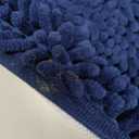 Navy Blue Bath Rug, Bath Mat Non Slip Bath Mats for Bathroom Floor, Bathroom Rug Extra Thick Chenille Rug 29"x 21"