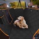 iBuddy Dog Seat Covers for Trucks 100% Waterproof Car Hammock for Truck Back Seat Durable X-Large Seat Cover Against Dirt and Dog Fur Machine Washable Pet Seat Cover for Trucks and Large SUVs (BLACK)