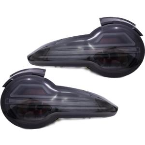 Exterior Accessories - Black Smoked Full LED Tail Lights with Sequential Indicator Compatible with Mazda Miata MX5 MX-5 ND 2015-2023
