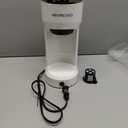 Mixpresso 2 in 1 Brewer Single Serve Coffee Maker for K Capsule and Ground Coffee, Single Cup Coffee Machine, Compact Size Mini Coffee Maker Quick Brew Technology 14oz White One Cup Coffee Maker