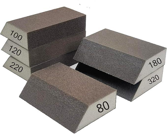 Pack Single Sanding Sponge Set, Pack of 6