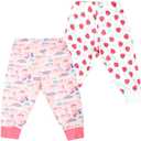 MooMoo Baby Waterproof Diaper Pants for Potty Training 2 Packs Nighttime Diaper Short for Boys and Girls (3-5T, Pink)