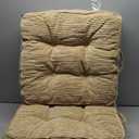 Washable Floor Pillow Cushion for Adults, Meditation Cushion Pillow, Large Square Floor Sitting, Removable Tufted Corduroy Cover, for Tatami Living Room or Yoga, 22x22 Inch, 2Pack, Machine Washable