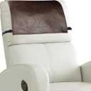 Headrest Cover for Recliner Chair Recliner Headrest Protector Faux Leather Headrest Cover with Elastic Straps Couch Headrest Covers for Furniture Sofa Protector 17 x 27 in (Chocolate Brown)