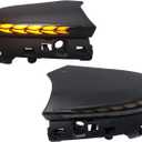 HIGH FLYING for Toyota Camry 2018-2024 Car LED Side Mirrors Sequential Dynamic Turn Signal Lights Indicator Set of a Pair Smoked Black Type A (Only Fit No Turn Signal Lights)