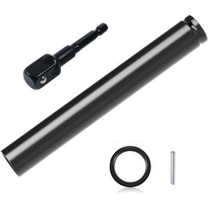 9/16"(14mm) Power Nut Driver, Nut Runner Hollow Socket with 1/4" Hex Shank,Fit Long Bolts and Ductwork Power Nut Driver for Overhead Fastening Applications Operations (6 Inch)