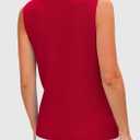 PRETTYGARDEN Women's 2026 Spring Sweater Vest Sleeveless Button Down Knit Cardigan Tank Tops Summer Business Casual Outfits (Red, L)