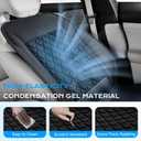 Coverado Upgraded Cooling Car Seat Cushion 8 Turbo Fans 12V-24V Ventilated Cooling Seat Cover 3 Adjustable Wind Speeds Long Lasting Coolness Summer Driving Universal Fit for Car SUV Truck Black