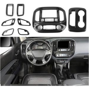 JeCar 8pcs Carbon Fiber Interior Decor Cover Trim Kit for 2014-2022 Chevy Colorado GMC-Canyon Interior Accessorie