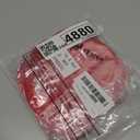 Yexiya 50 Pcs Large Mother Day Gift Bags 5 x 6 Inch Heart Shaped Bags Mother Day Clear Cellophane Bag Plastic Heart Goodie Treat Reusable Sealed Bag for Party Favors(Red, Pink)