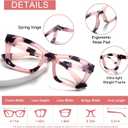 SIGVAN Progressive Multifocus Reading Glasses for Women Men Blue Light Blocking Spring Hinge Computer Multifocal Readers