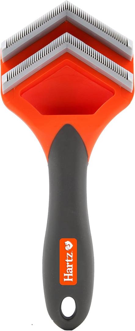 Hartz Groomer's Best Fur Fetcher De-Shedder Dog Brush,Black