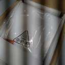 Relx Acrylic Sign Holder 8.5 x 11, Slant Back Acrylic Display Stand, Clear Frames Plastic Sign Holder for Store, Restaurant (12 Pack)