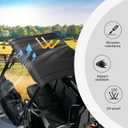 Sport Roof Top Compatible with 2016-2025 Polaris Ranger 570 Full Size Accessories 2-piece Combination Hard Roof Top Sun Visor Cover