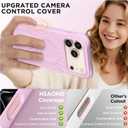 Magnetic for iPhone 17 Pro Case 6.3", Compatible with MagSafe, [Integrated Silicone Camera Control Cover] [Screen Protector], 2X MIL-STD Drop Protection Case for iPhone 17 Pro, Primrose Pink