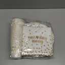 120 Pcs One Day Away Rehearsal Dinner Tableware Set Wedding Rehearsal Dinner Party Supplies Beverage Table Decorations White and Gold Dot Paper Plates, Cups, Napkins, Forks for 24 Guests