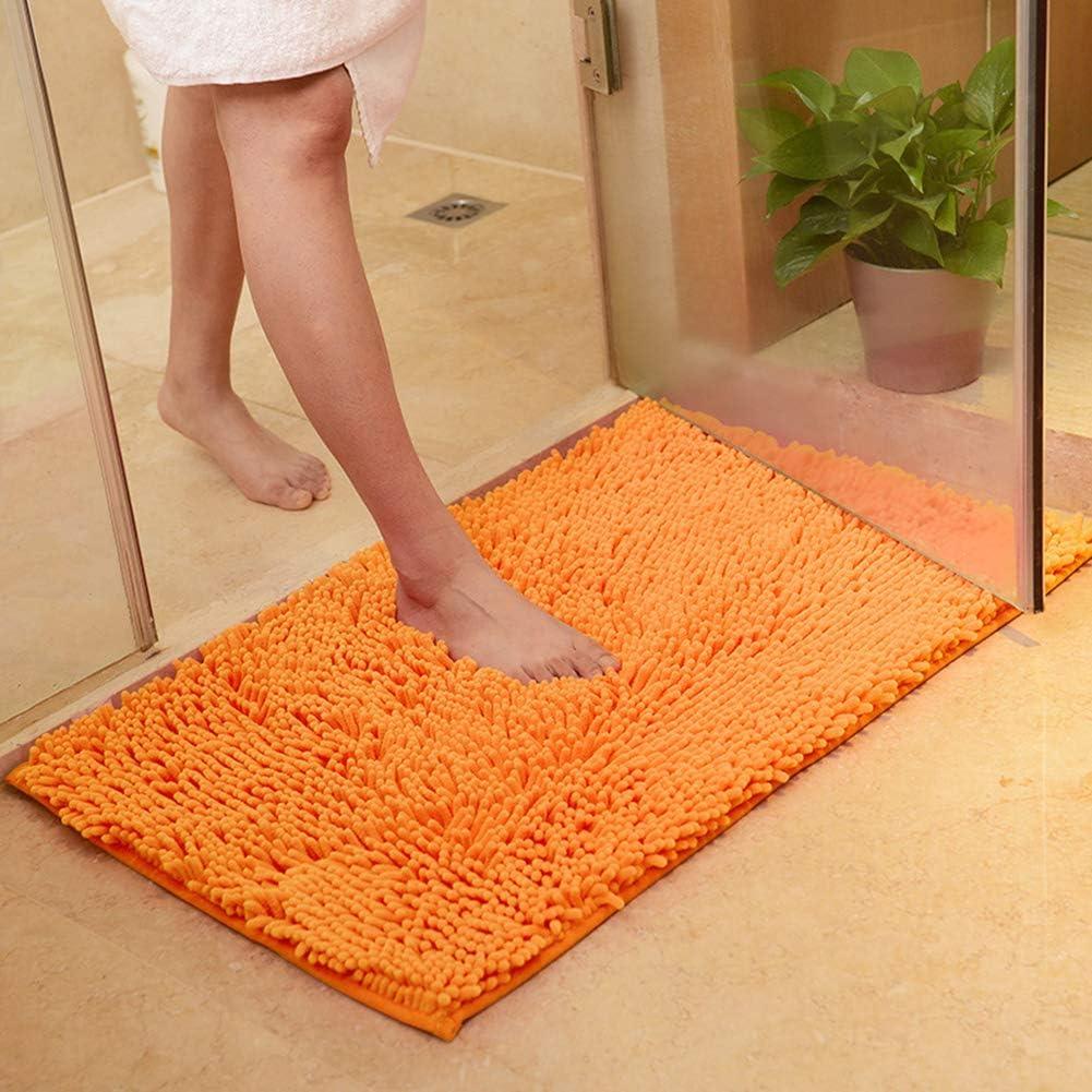 vctops Orange Fall Plush Chenille Bath Rugs 31"x63" Extra Soft and Absorbent Microfiber Shag Rug, Non-Slip Runner Carpet for Tub Bathroom Shower Mat (Orange,31"x63") vctops Orange Fall Plush Chenille Bath Rugs 31"x63" Extra Soft and Absorbent Microfiber Shag Rug, Non-Slip Runner Carpet for Tub Bathroom Shower Mat (Orange,31"x63")